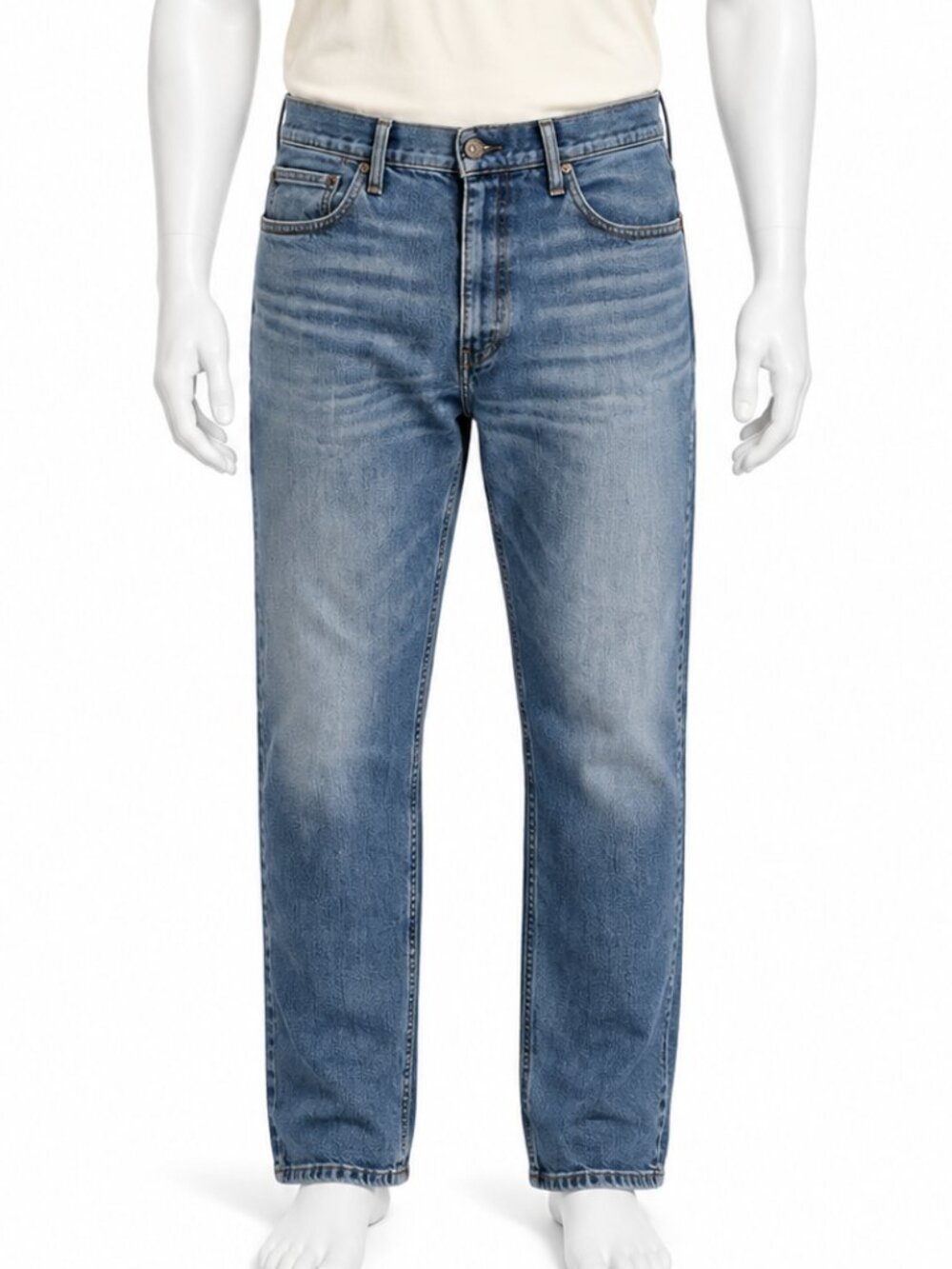 Levi's 505 Men's 38x34 Regular Fit Straight Leg Light Wash Jeans